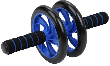 OCEANO Ruota per Addominali AB Roller Wheel Rullo per Allenamento con Tappetino per Ginocchia Attrezzo Fitness Doppia Ruota per Fitness Core Esercizi Palestra in Casa