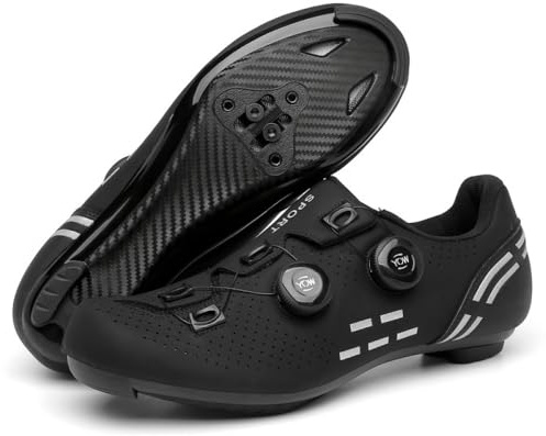 Cykelskor herr dam andningsbara lätta vägcykelskor halkfria landsvägscykel sneakers unisex utomhuscykelskor för inomhus spinncykel och utomhusridning