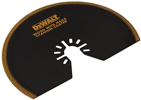 Dewalt Multi-Tool Titan Segment-Sägeblatt DT20709 (100 mm, mit Multi-Fit-Aufnahme, für den Einsatz in Holz, Holz mit Nägeln, Kunststoff & Gipskarton)