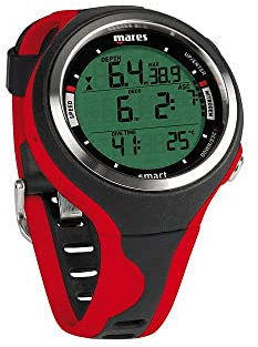 Mares Erwachsene Tauchcomputer Smart, Black/Red, One Size, 414129