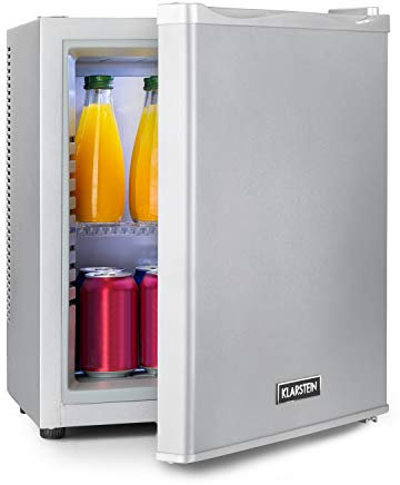 KLARSTEIN Frigo Portatile da Camera, Frigorifero Piccolo da Ufficio, Mini Bar con LED, Ripiani Rimovibili, per Campeggio e Skin Care 5-15°C, 23L
