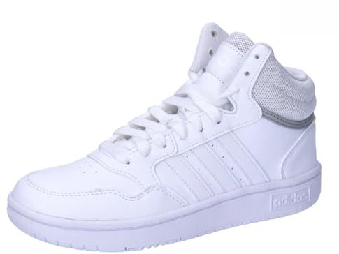 adidas Unisex Kinder Hoops Mid Shoes, Cloud White/Cloud White/Grey Two, 38 EU