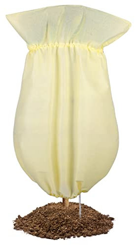 LIBOOI Pflanzen-Gefrierschutzabdeckungen, für Obststräucher, Winterschutz, Sonne, Schädling, Frost, kalte Winterpflanzen, Schutzhülle, Tasche für Pflanzen, Bäume, Sträucher mit Kordelzug und