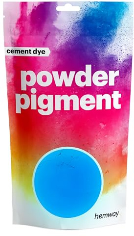 Hemway Cement Powder Pigment Dye Glow Blue 100g | Concrete Colour Powder Toner for Cement, Mortar, Plaster, Premium Colour Enhancement