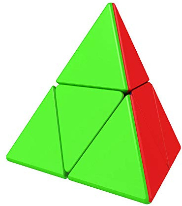 Gobus YongJun YJ 2x2 Pyramide Pyraminx Twisty Puzzle Würfel Gehirn Teaser Jinzita 3D Drehen Würfel Aufkleber