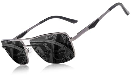 KINGSEVEN 2023 Marke Klassische quadratische polarisierte Sonnenbrille Herren Driving Männliche Sonnenbrille Brille UV-Blockierung Oculos N7906