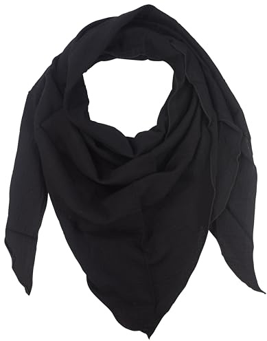fashionchimp BASIC-Dreieckstuch in Uni-Farben aus 100% Baumwolle, Dreieck Musselin-Schal, leichtes Tuch für Damen und Herren