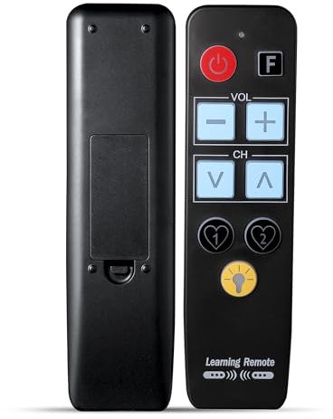 Télécommande TV à Grands Boutons pour Seniors avec rétroéclairage, Télécommande TV Simple et Facile à Utiliser