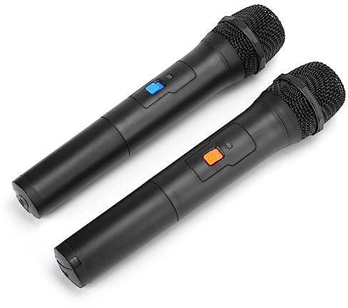 Electronic Appnce, Comer Electronics, V16U Micrófono Inalámbrico Universal 2 en 1 Vhf Universal USB Recibir Micrófono de Mano Negro para Dos (1 a 2)