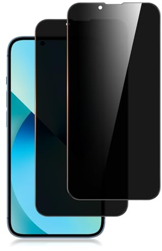 YLK 2 Pezzi Privacy Pellicola Protettiva per iPhone 14/13/13 Pro/16e/17e, Copertura Totale Vetro Temperato Completa Film AntiSpy per iPhone 13/13 Pro/14/iPhone 16e (6,1 pollici) (2 Pezzi)