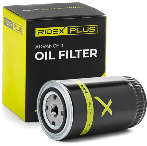 RIDEX PLUS Ölfilter Auto Motorölfilter Anschraubfilter 7O0108P Kompatibel mit VW Transporter T4 Bus 70B, 70C, 7DB, 7DK, 70J, 70K, 7DC, 7DJ Golf 3 1H1 Transporter T4 Kastenwagen 70A, 70H, 7DA, 7DH