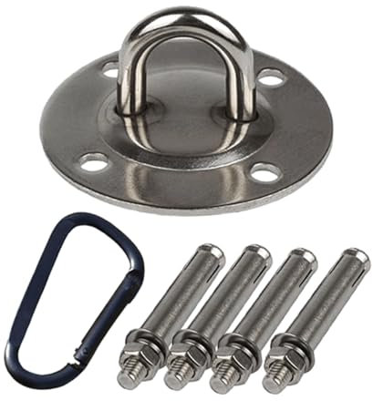 Schaukelhaken Hängematten-Sandsack-Haken, Feste Scheiben-Set, runder Hängematten-Aufhänger, Schaukel-Aufhänger mit Dehnschraube, Schaukel-Fester Knopf