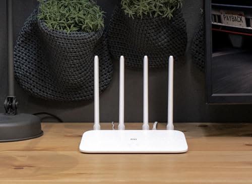 Xiaomi Mi Router 4A | Router Fibra Óptica 5G | Router con 64 MB de Memoria | Router Inalámbrico Doble Banda | Router WiFi con 4 Antenas Omnidireccionales | Color Blanco