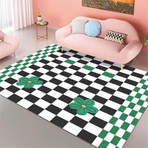 Teppichstopper Antirutschpads Zimmer Deko Teenager Mädchen Teppich Antirutsch Pads Mehrfarbiges quadratisches einfaches Design Muster Dekoration nach Hause Wohnzimmer nach Hause Moderne Teppiche Wohnz