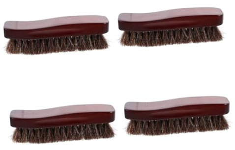 VALICLUD 4pcs Shoe Polishing Brush Bristle Brush for Shoes Nubuck Cleaner Boot Polish Applicator
