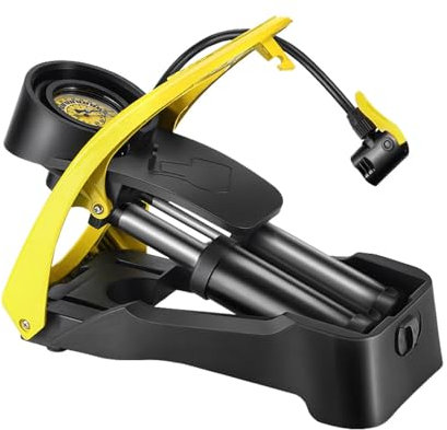 Fußluftpumpe, Standpumpe tragbar, Handreifenpumpe, Fußbetriebene Pumpe, manuelle Handfußpresse, Luft, einfach zu bedienen, tragbar für Ball, Roller, Auto, Spielzeug aufblasbar