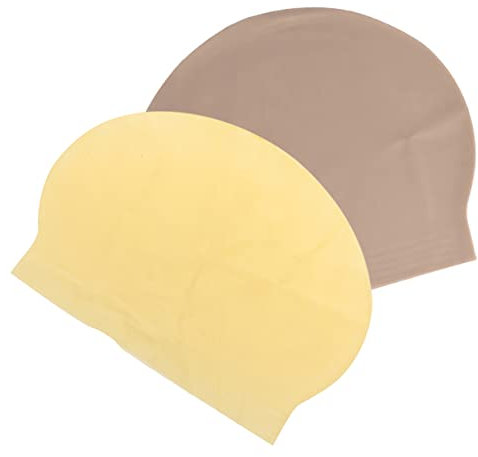 DRESSOOS 2stücke Glatzenhaube Aus Latex Für Erwachsene Glatze Kappen Für Perücke Cosplay-kostümzubehör Halloween Party Requisit Einfach Anzuziehen