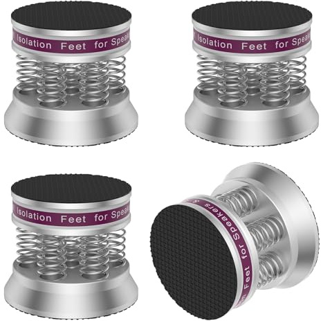 Brollitest Lautsprecher Absorber Füße 4 Stück Feder High End Dämpfer für HiFi Boxen subwoofer Plattenspieler Verstärker CD DVD