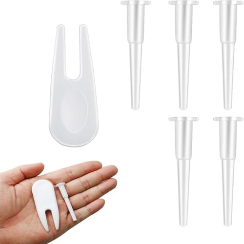 6 PCS Yoga Ball Replacement Plugs and Plug Puller Kit, Yoga Ball Air Plug, Pilates Ball Air Stopper, Exercise Ball Plug Removal Devices for Exercise Ball, Pilates, Stability Ball, Birthing Ball