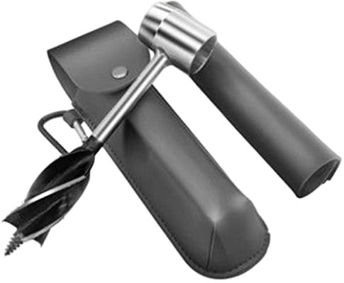 Trapano a mano a coclea per trapano Bushcraft perforatore a mano per esterni grigio