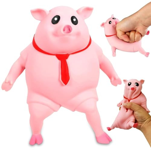 Jouet anti-stress amusant en forme de cochon - Jouet anti-stress pour enfants et adultes - Cadeau de fête