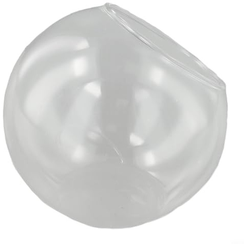 Vaso in vetro paesaggistico a bocca aperta, per piante grasse, terrari e vasi da fiori, sfere in vetro borosilicato trasparente con foro, adatto per decorazioni da giardino e celebrazioni (B)