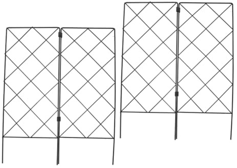 WEKADRIN 2 pièces Support de Plante Grimpante Pliable Vert Treillis de Jardin pour Vigne Décoration et Accessoires de Jardinage Cadre de Soutien pour Fleurs et Légumes