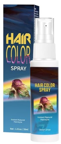 Spray De Color Para El Cabello 30ml Estilizado En Raíces | Spray De Color Temporal Para El Cabello para Halloween, , Maquillaje Diario, Vacaciones, Salón, Viaje, Boda