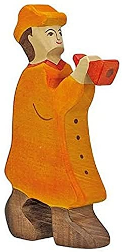 Holztiger Hirte mit Flöte, 80291