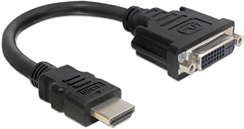 Delock 65327 Adapter HDMI Stecker an DVI 24+1 Buchse, 20 cm