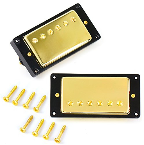 Kmise 1Set Humbucker Pickup Gold für Gibson Les Paul Ersatz