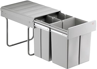 Naber Bio Trio Maxi 40 DT. Abfallsammler, alugrau.