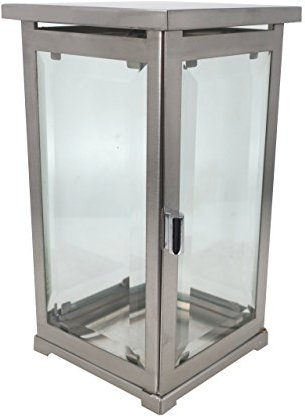 ek-center Grablampe, 28370 Grablaterne, Grablicht aus Edelstahl