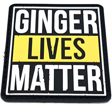 Ginger Lives Matter Paintball Airsoft PVC Moral Patch