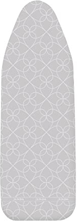 WENKO Bügeltischbezug Alu M/L, Bügelbrettbezug aluminiumbeschichtet, Schaumstoffpolsterung, Easy-Clip, 0 x 128 x 44 cm