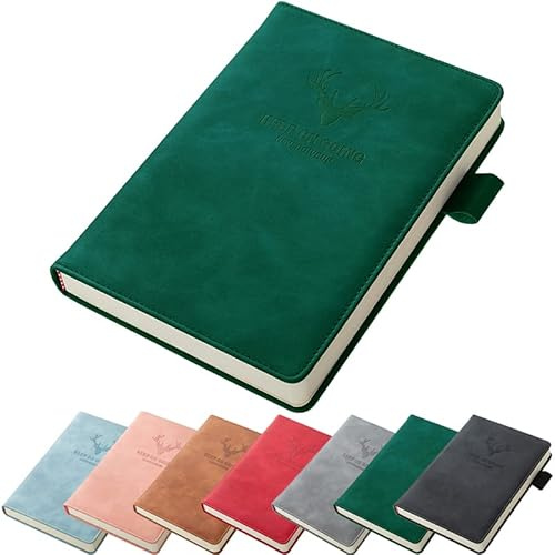 A5 Leder liniert Notizbuch Elegant Business Notizblock Journal Notizbuch mit Stiftschlaufe 180 Blatt Papier Perfekt für Büro Schule Zuhause
