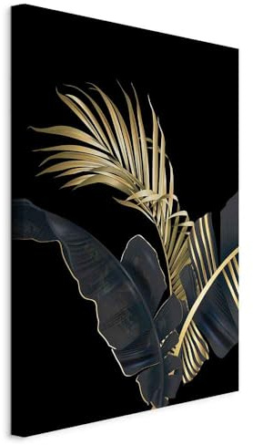 murando Immagine acustica, foglio dorato, 80 x 120 cm, assorbimento sonoro ad alte prestazioni, protezione acustica, tela per isolamento acustico, carta di palma botanica, fogli B-C-1005-b-a