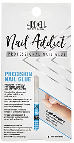 ARDELL Nagelkleber mit Präzisionsspitze für künstliche Nägel und Verzierungen (Inhalt 3g) | eingerissene Fingernägel & Nail Tips | extra stark & schnelltrocknend | Professional Precision Nail Glue