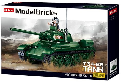 Sowjetischer T34-85 Panzer (497 Teile)