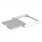 Meliconi Base Torre Evo L60, Kit di Sovrapposizione Lavatrice Asciugatrice Universale, Supporto Premontato con Ripiano Estraibile in Legno, Cinghia di Sicurezza Inclusa, Portata 250 Kg, Bianco