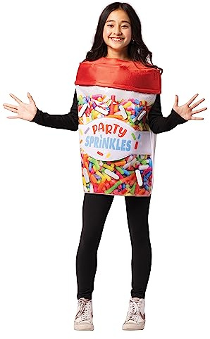 Rasta Imposta Confetti Sprinkles Kids Halloween Costume, Child Size 7-10, Ice Cream, Jimmies, Cosplay, Birthday Party
