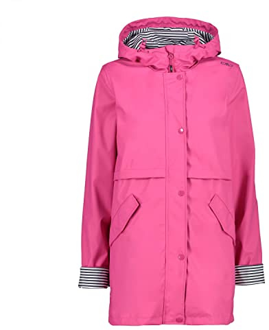 CMP - Chaqueta de mujer con capucha fija, Geranio, XXXXL