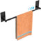 Strength Enemy Porte-Serviettes Autocollant Pour Salle de Bain, Montage Mural Extensible 40-75cm, Acier Inoxydable Brossé 304, Pour Salle de Bain et Cuisine, Résistant à La Rouille et Aux Rayures-Noir