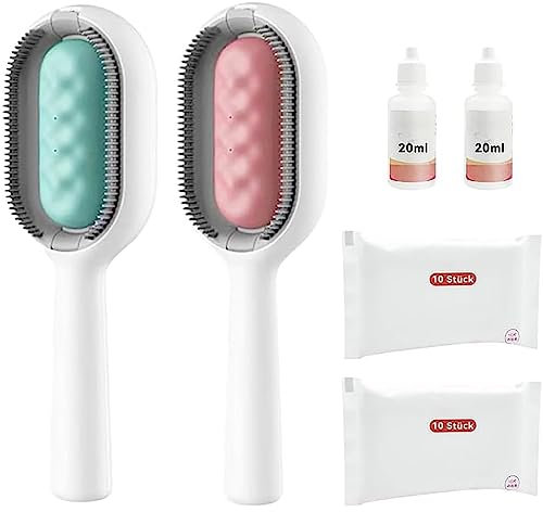 COITROZR Dog Brush With Water Tank-Pet Hair Removal Comb With Water Tank 4 In 1 Universal Pet Knots Remover For Long Hair Pet Hair Remover Pet Combing Brush For Massaging And Removing Loose Hair (Col