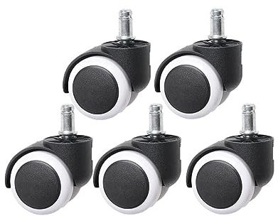 5 Teile/los 2 Zoll Sicherungsring 11mm/Gewinde 10mm Universal Rad Bürostuhl Caster Boss Clip Frühling Pu möbel (Color : Circlip-Gray, Size : 2 inch)