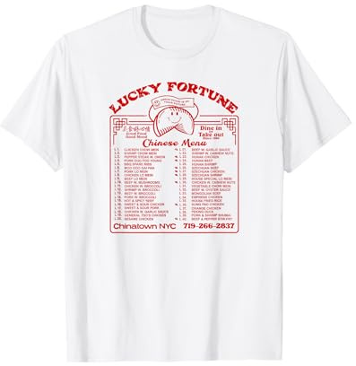 Retro Aesthetic 90s Chinese Food Menu 80s Vintage T-Shirt