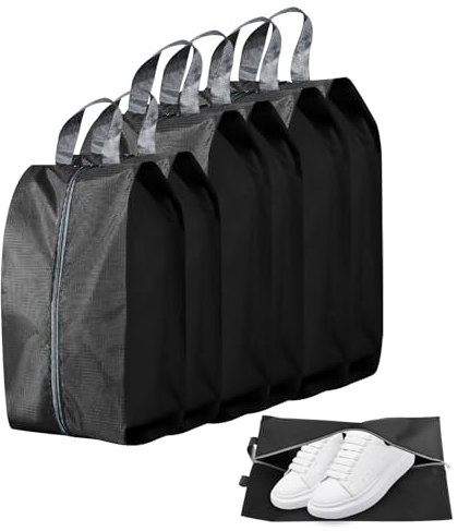 6 Stück Schuhbeutel Reise Wasserdicht Schuhsack Reisezubehör für Schuhaufbewahrungstasche 39-45 (Zwei Größe)