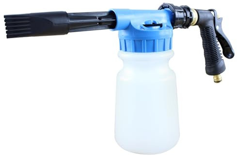 SUNJULY Pistola per schiuma multifunzione, 900 ml, per pulizia professionale, regolabile, per auto, moto e giardino, strumento di lavaggio con tubo FBA-76DE-4401407