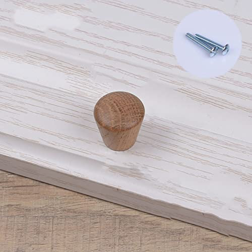 Schrankgriffe 1 Stück Holzschublade Möbelgriffgriff für Küche Kleiderschrank Möbelknopf Kommode Tür (Abstand 22 mm Eiche)