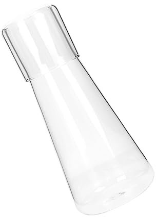 Alipis Caraffa in Vetro Per Acqua Fredda Contenitore Per Acqua Da Comodino Caraffa Multifunzione Realizzata in Vetro Per Uso Alimentare Per Cene e Feste